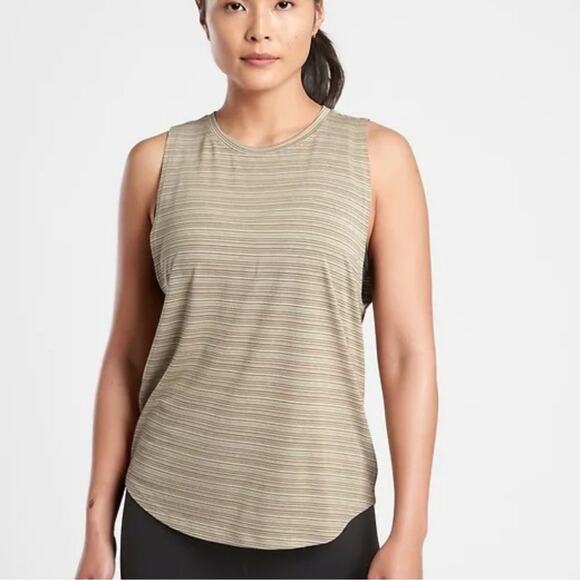 Athleta Cloudlight Striped Soft Muscle Tank Top Large NWT - Picture 5 of 13